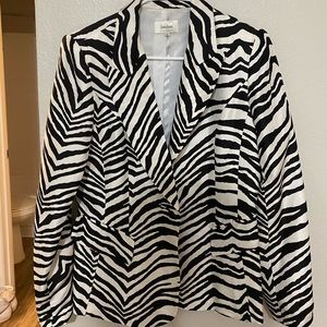 Vintage Neiman Marcus Zebra Print Blazer